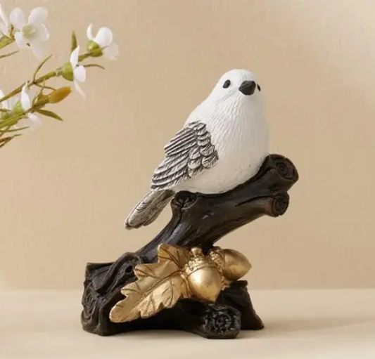 Cute Resin Birds Showpiece Decoration Figurine for Living Room | Collectible for Home Décor 15 Cm